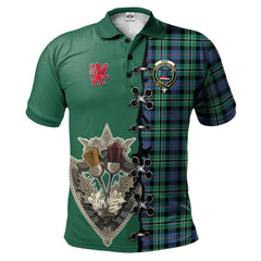 Clan Rose Hunting Ancient Tartan Polo Shirt - Lion Rampant And Celtic Thistle Style YB38 Rose Hunting Ancient Tartan Tartan Polo   
