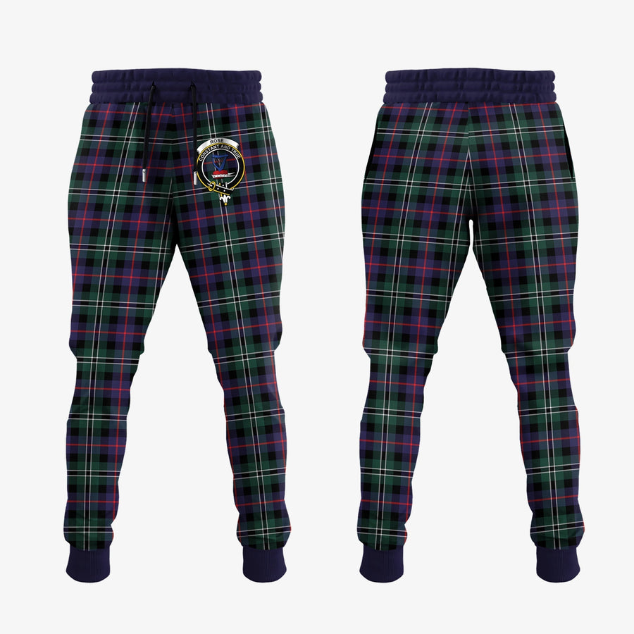 Clan Rose Hunting Modern Tartan Crest Jogger Sweatpants