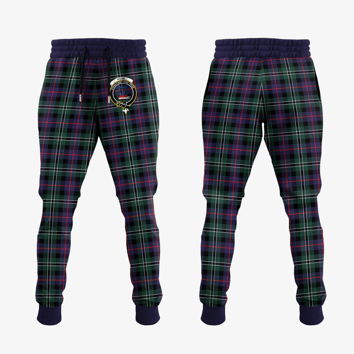 Clan Rose Hunting Modern Tartan Crest Jogger Sweatpants WP31 Clan Rose Tartan Today   
