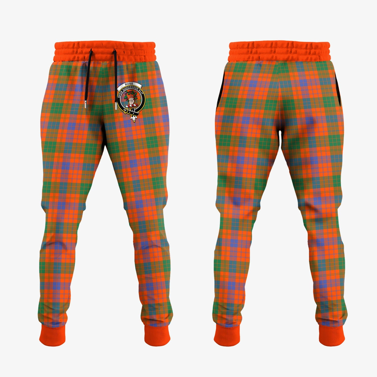 Clan Ross Ancient Tartan Crest Jogger Sweatpants FH57 Clan Ross Tartan Today   