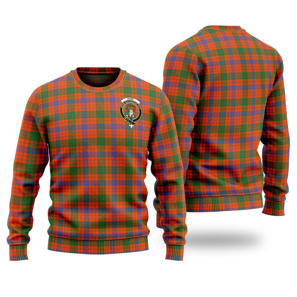 Clan Ross Ancient Tartan Christmas Ugly Sweater SW25 Ross Ancient Tartan Tartan Sweater   