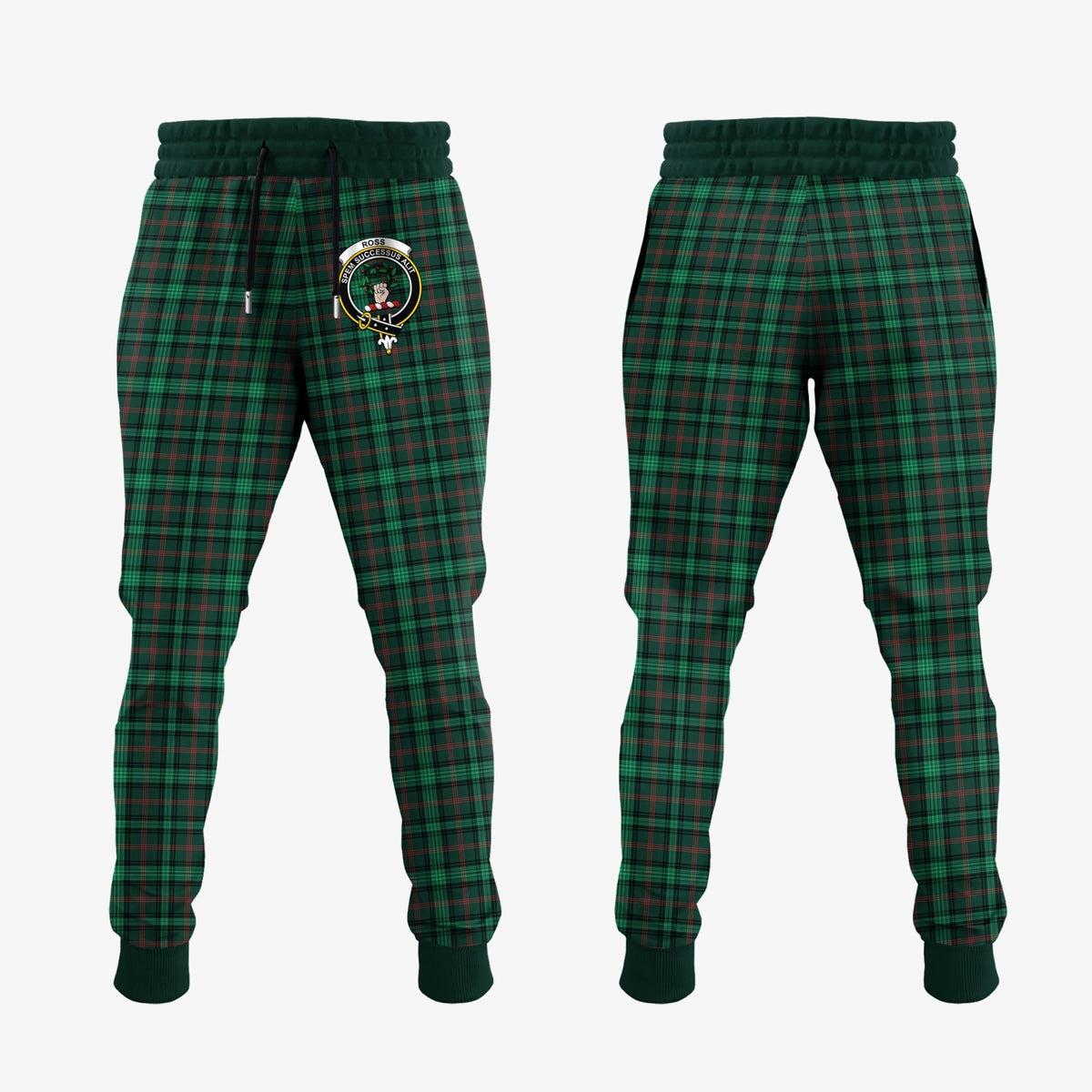 Clan Ross Hunting Modern Tartan Crest Jogger Sweatpants MN98 Clan Ross Tartan Today   