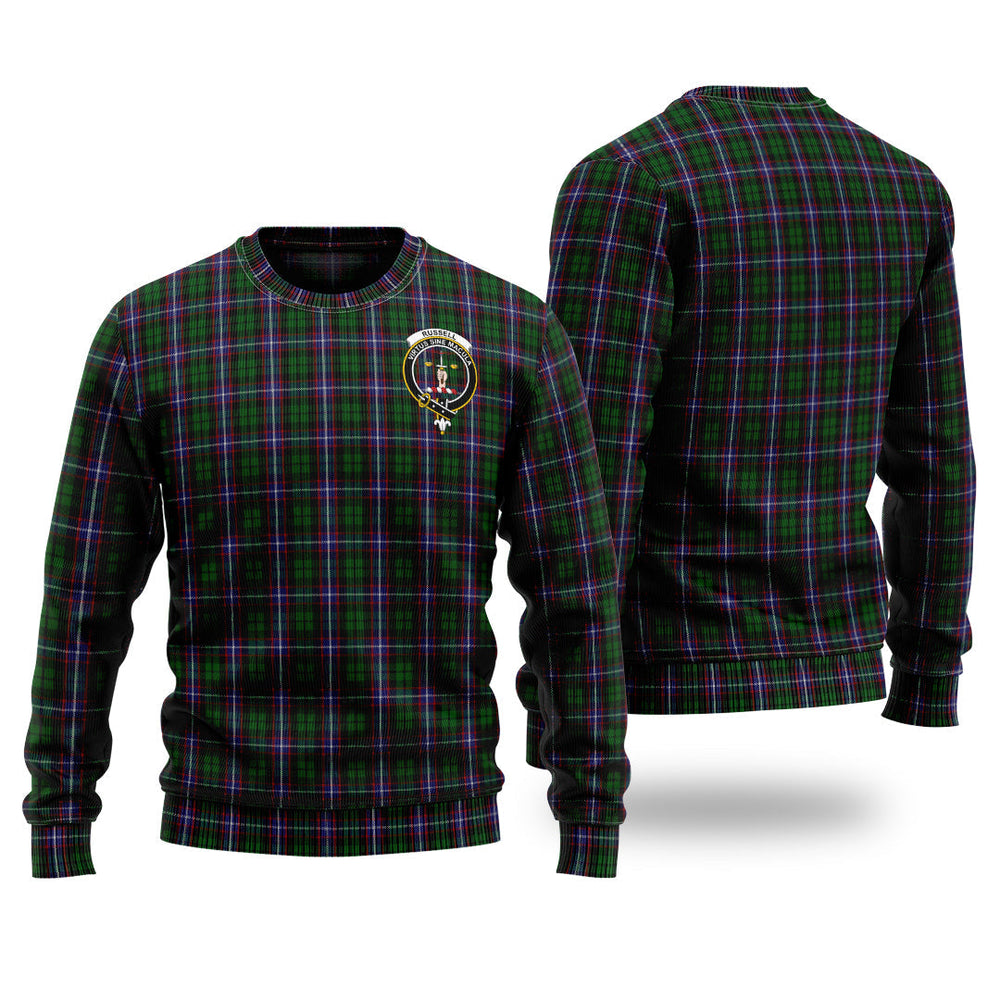 Clan Russell Tartan Christmas Ugly Sweater NI70 Russell Tartan Tartan Sweater   