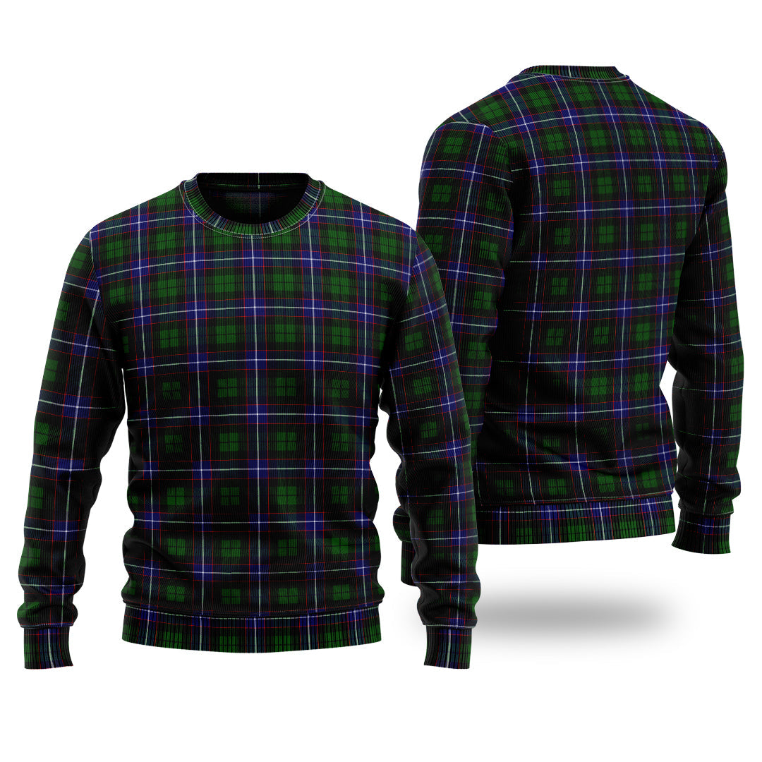 Clan Russell Modern Tartan Christmas Ugly Sweater RK41 Russell Modern Tartan Tartan Sweater   