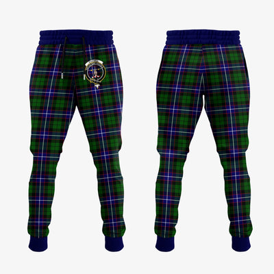Clan Russell Modern Tartan Crest Jogger Sweatpants