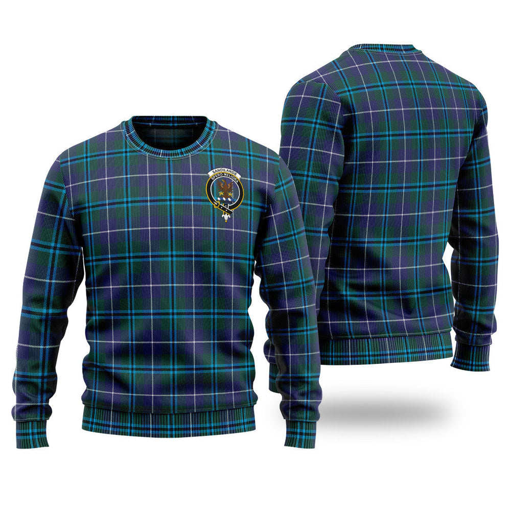 Clan Sandilands Tartan Christmas Ugly Sweater RQ60 Sandilands Tartan Tartan Sweater   