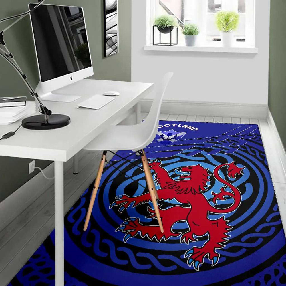 Scotland Area Rug Scotland Symbol With Celtic Patterns