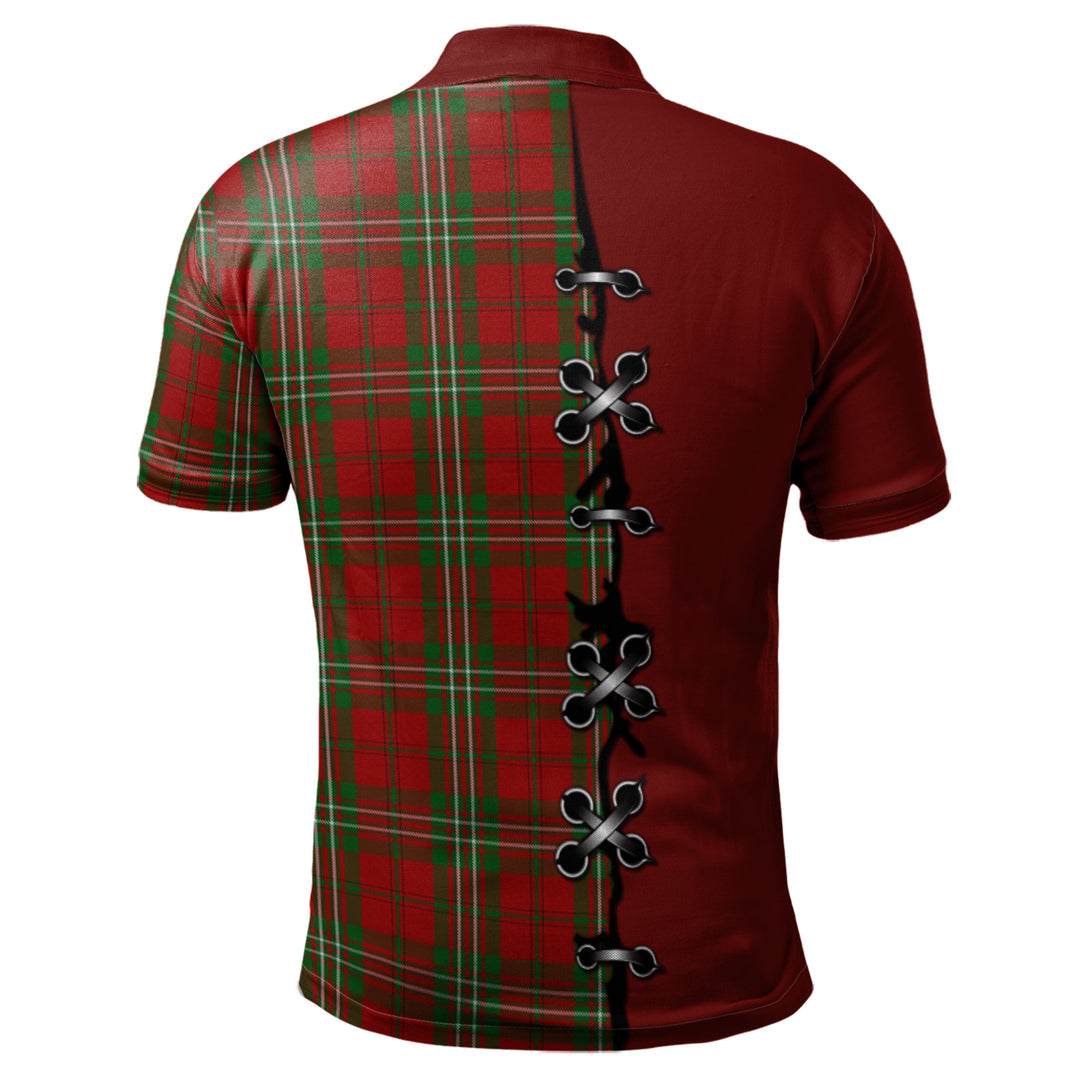Clan Scott Tartan Polo Shirt - Lion Rampant And Celtic Thistle Style IN78 Scott Tartan Tartan Polo   