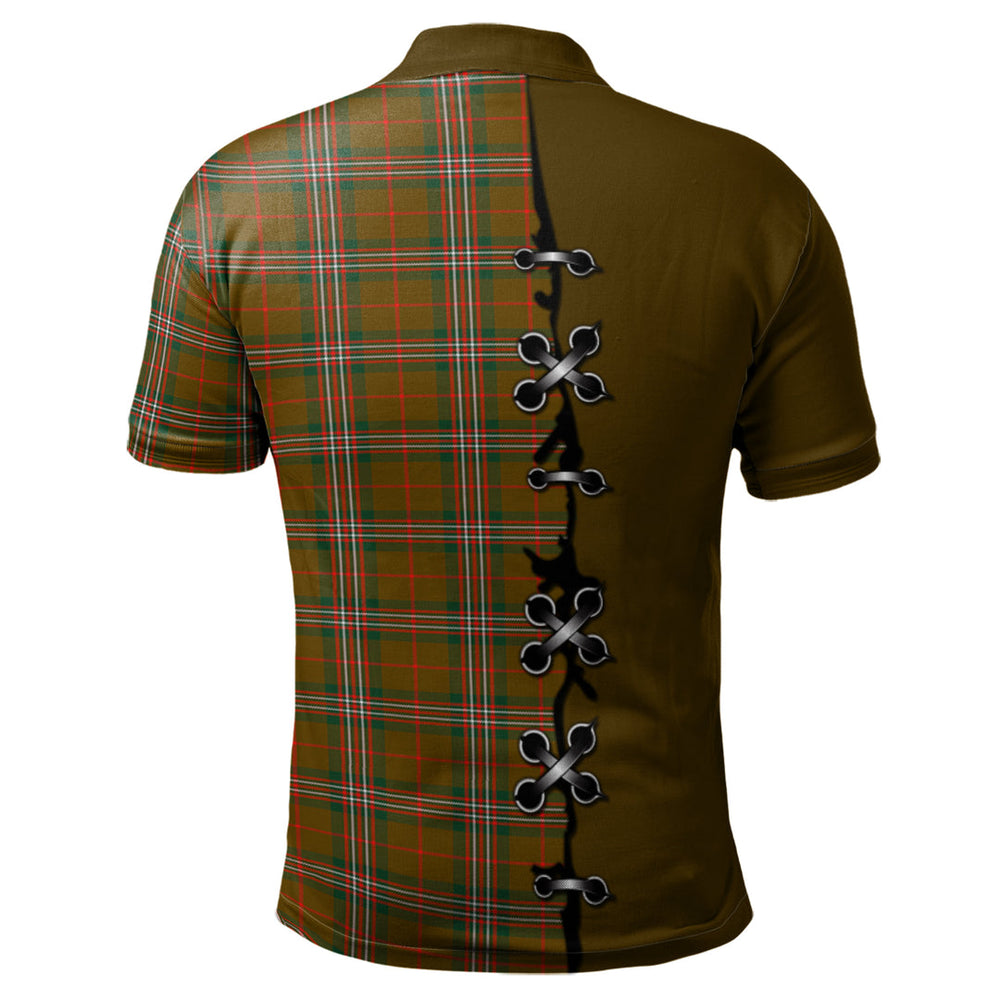 Clan Scott Brown Modern Tartan Polo Shirt - Lion Rampant And Celtic Thistle Style ZR16 Scott Brown Modern Tartan Tartan Polo   