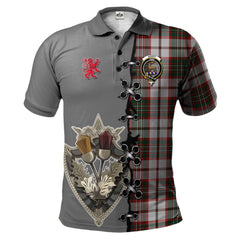 Clan Scott Dress Tartan Polo Shirt - Lion Rampant And Celtic Thistle Style ZF63 Scott Dress Tartan Tartan Polo   