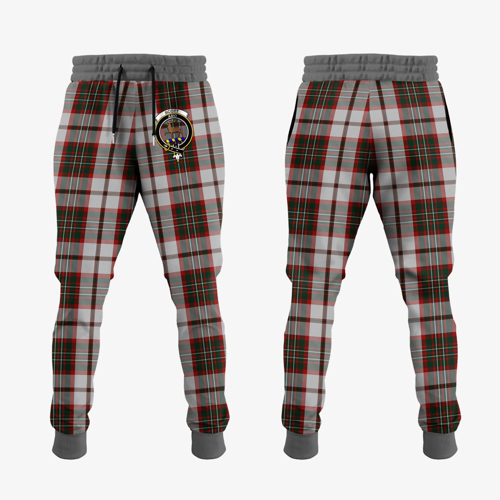 Clan Scott Dress Tartan Crest Jogger Sweatpants SP14 Clan Scott (Scott Tartan) Tartan Today   