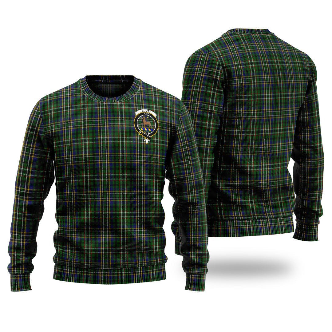 Clan Scott Green Tartan Christmas Ugly Sweater MT54 Clan Scott (Scott Tartan) Tartan Sweater   