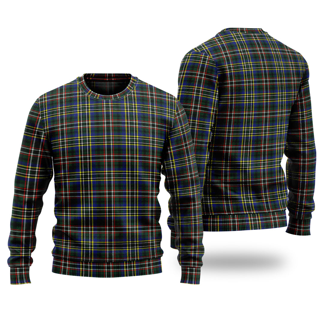 Clan Scott Green Modern Tartan Christmas Ugly Sweater VQ56 Clan Scott (Scott Tartan) Tartan Sweater   