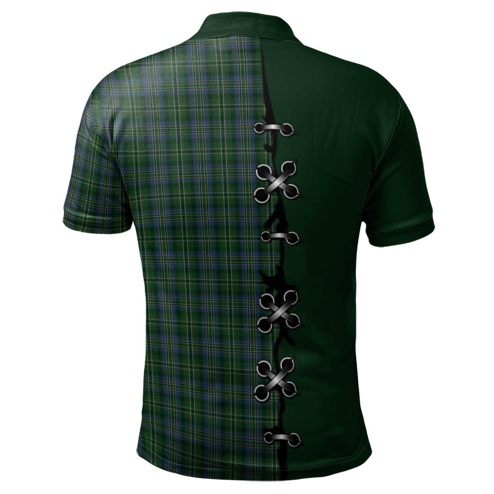Clan Scott Hunting Tartan Polo Shirt - Lion Rampant And Celtic Thistle Style OC62 Scott Hunting Tartan Tartan Polo   