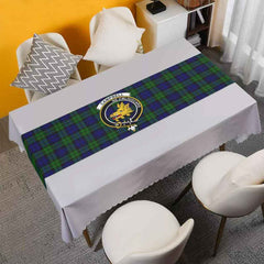 Clan Campbell of Breadalbane Tartan Crest Table Runner Cotton HR84 Campbell of Breadalbane Tartan Tartan Table Runner   