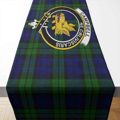 Clan Campbell of Breadalbane Tartan Crest Table Runner Cotton HR84 Campbell of Breadalbane Tartan Tartan Table Runner   