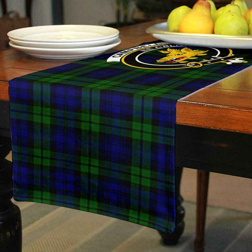 Clan Campbell of Breadalbane Tartan Crest Table Runner Cotton HR84 Campbell of Breadalbane Tartan Tartan Table Runner   