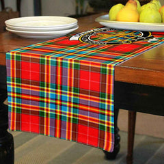 Clan Chattan Tartan Crest Table Runner Cotton BQ66 Chattan Tartan Tartan Table Runner   