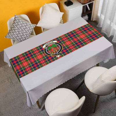 Clan Christie Tartan Crest Table Runner Cotton