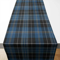 Clan Clergy Blue Tartan Table Runner Cotton KN91 Clergy Blue Tartan Tartan Table Runner   