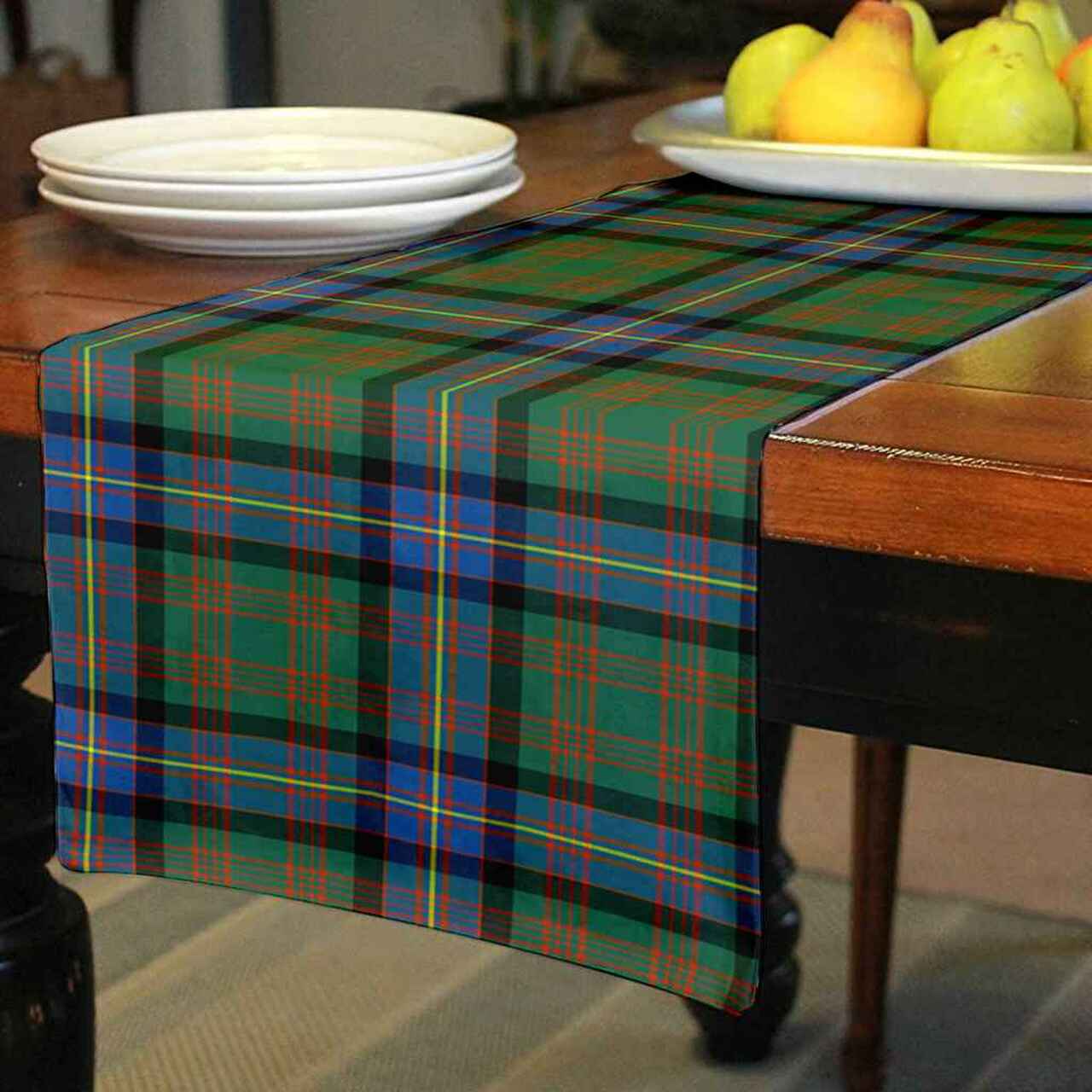 Clan Cochrane Ancient Tartan Table Runner Cotton NO78 Cochrane Ancient Tartan Tartan Table Runner   