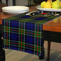 Clan Colquhoun Tartan Crest Table Runner Cotton HI32 Colquhoun Tartan Tartan Table Runner   