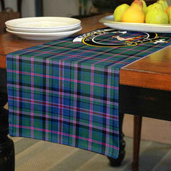 Clan Cooper Tartan Crest Table Runner Cotton HA34 Cooper Tartan Tartan Table Runner   