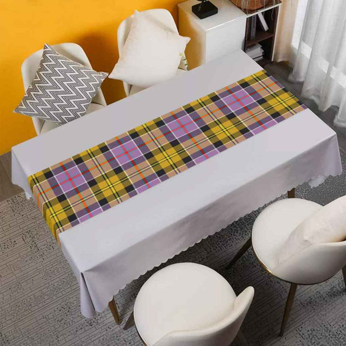 Clan Culloden Ancient Tartan Table Runner Cotton EK88 Culloden Ancient Tartan Tartan Table Runner   