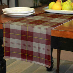 Clan Cunningham Burgundy Dancers Tartan Table Runner Cotton JY63 Cunningham Burgundy Dancers Tartan Tartan Table Runner   