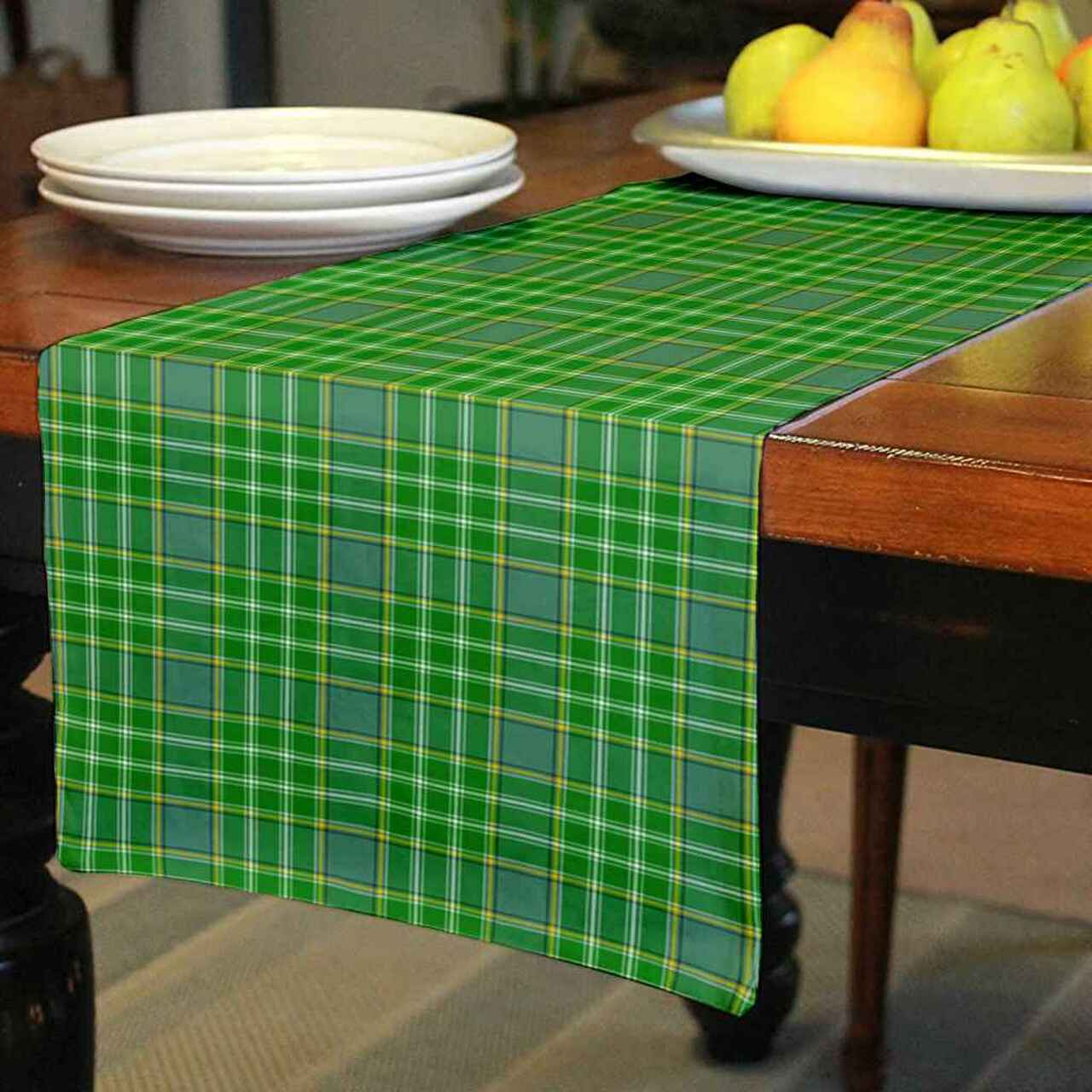 Clan Currie Tartan Table Runner Cotton JL23 Currie Tartan Tartan Table Runner   