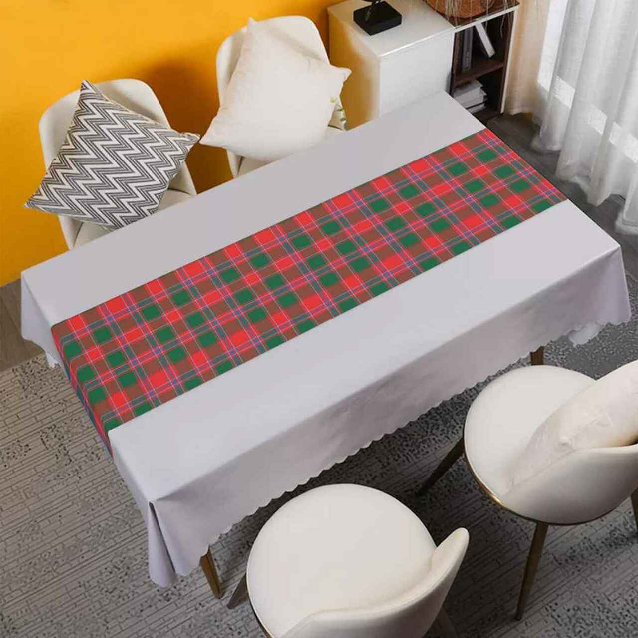 Clan Dalziel Modern Tartan Table Runner Cotton XN94 Dalziel Modern Tartan Tartan Table Runner   