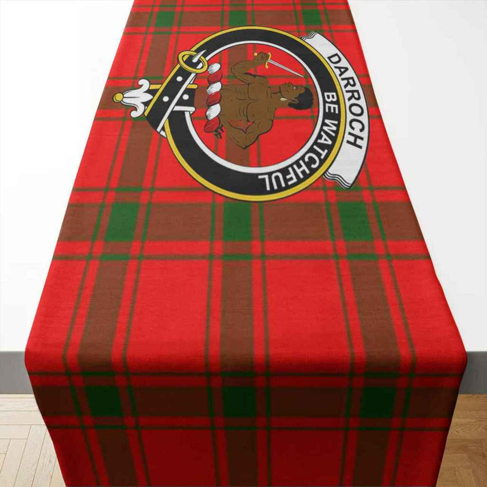 Clan Darroch (Gourock) Tartan Crest Table Runner Cotton EL22 Darroch (Gourock) Tartan Tartan Table Runner   