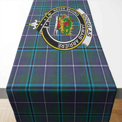 Clan Douglas Tartan Crest Table Runner Cotton HN76 Douglas Tartan Tartan Table Runner   