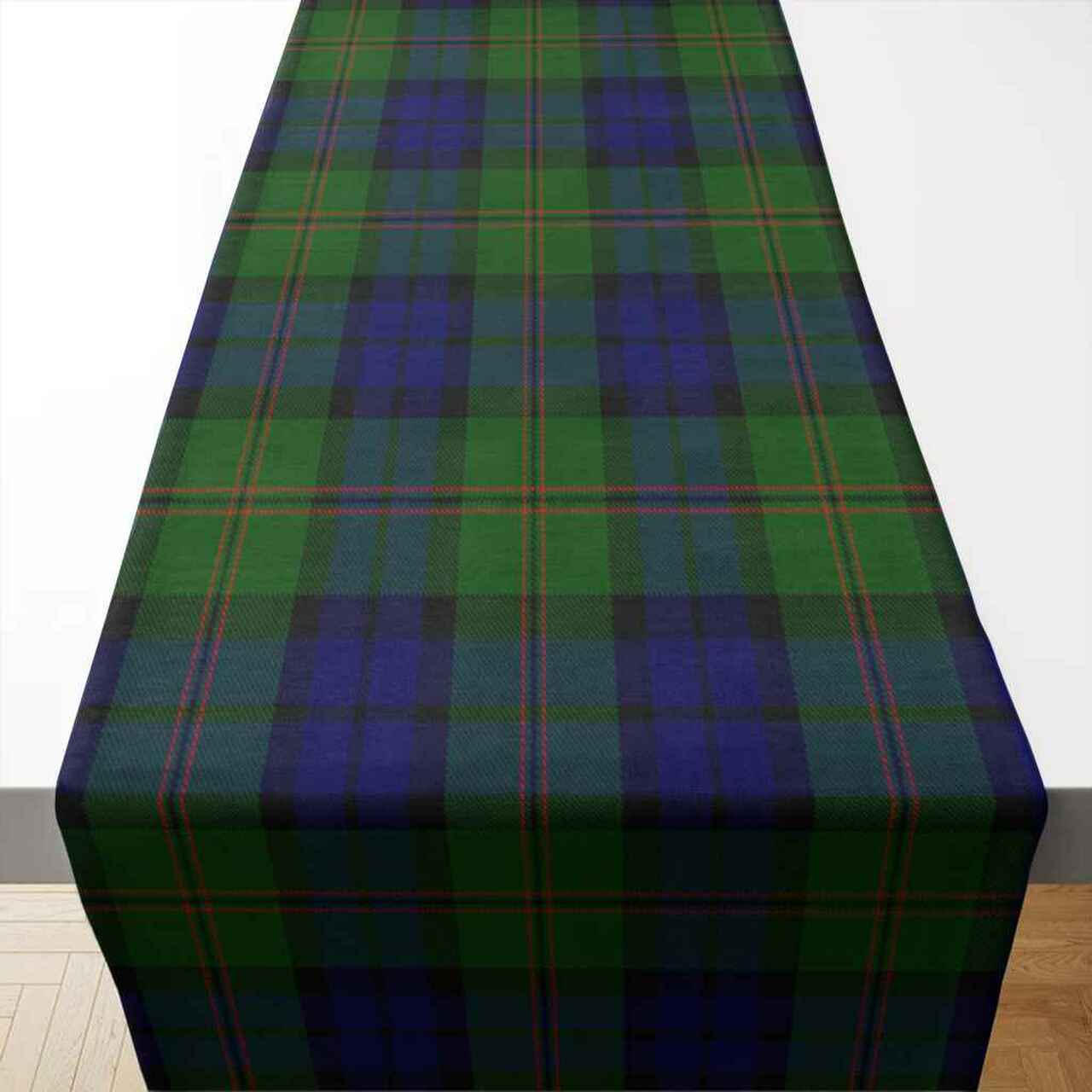 Clan Dundas Modern Tartan Table Runner Cotton HH14 Dundas Modern Tartan Tartan Table Runner   