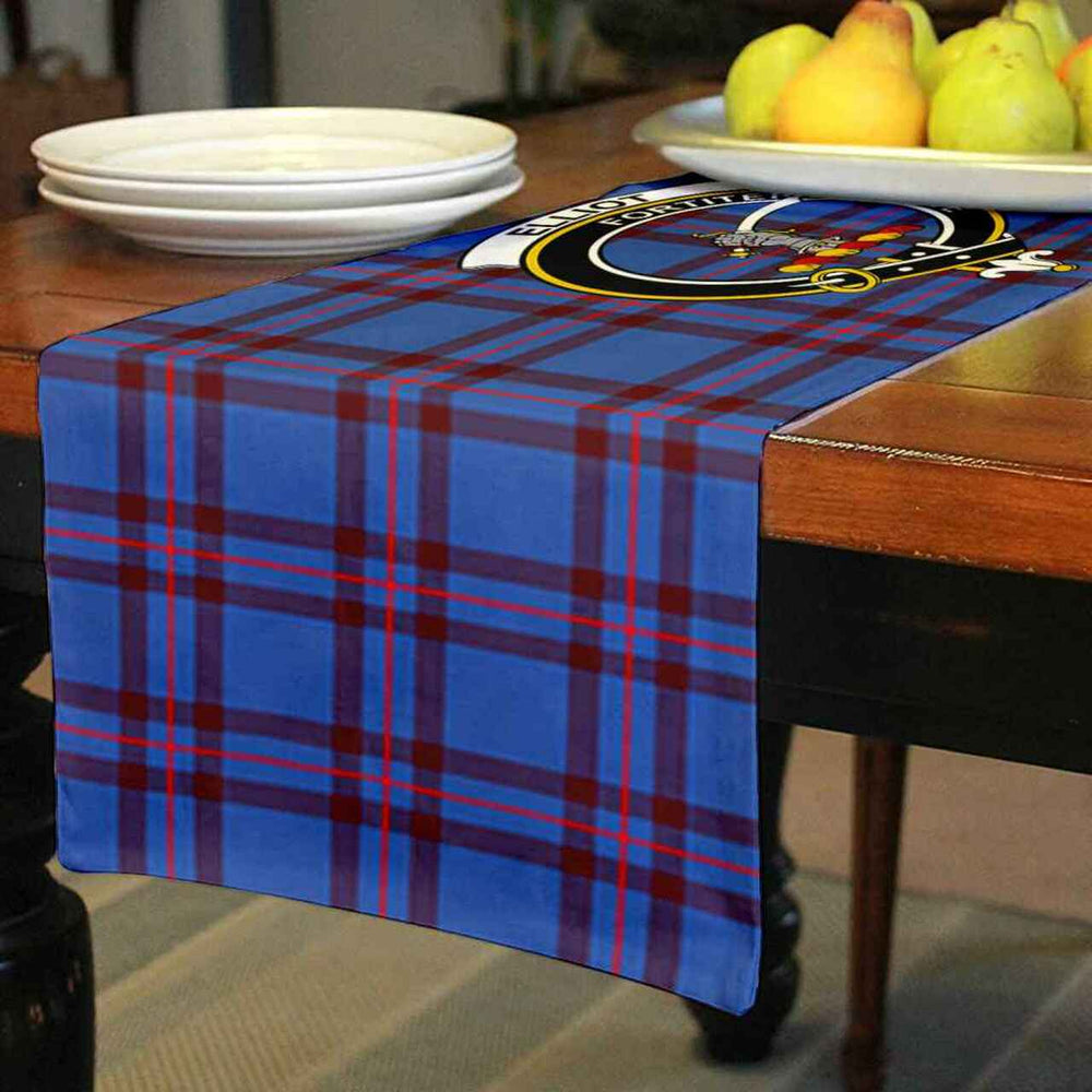 Clan Elliot Tartan Crest Table Runner Cotton BT50 Elliot Tartan Tartan Table Runner   