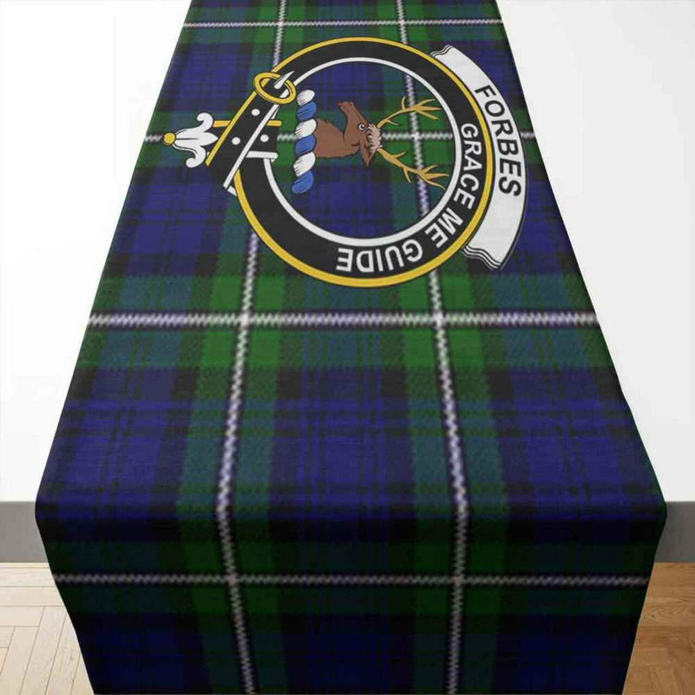 Clan Forbes Tartan Crest Table Runner Cotton KZ39 Forbes Tartan Tartan Table Runner   