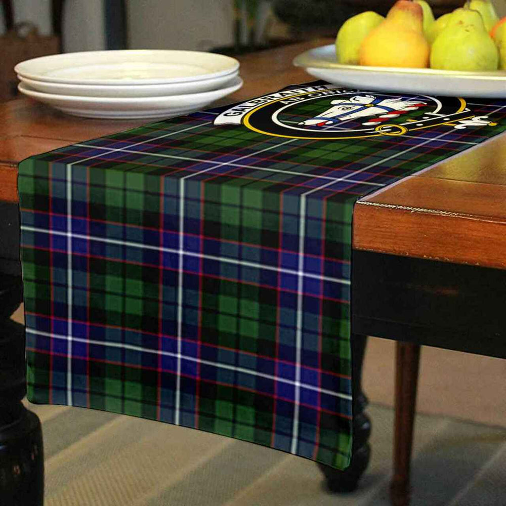 Clan Galbraith Tartan Crest Table Runner Cotton VM26 Galbraith Tartan Tartan Table Runner   