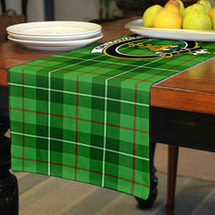 Clan Galloway Tartan Crest Table Runner Cotton XL78 Galloway Tartan Tartan Table Runner   