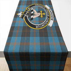 Clan Garden Tartan Crest Table Runner Cotton ZG81 Garden Tartan (Clan Garden) Tartan Table Runner   