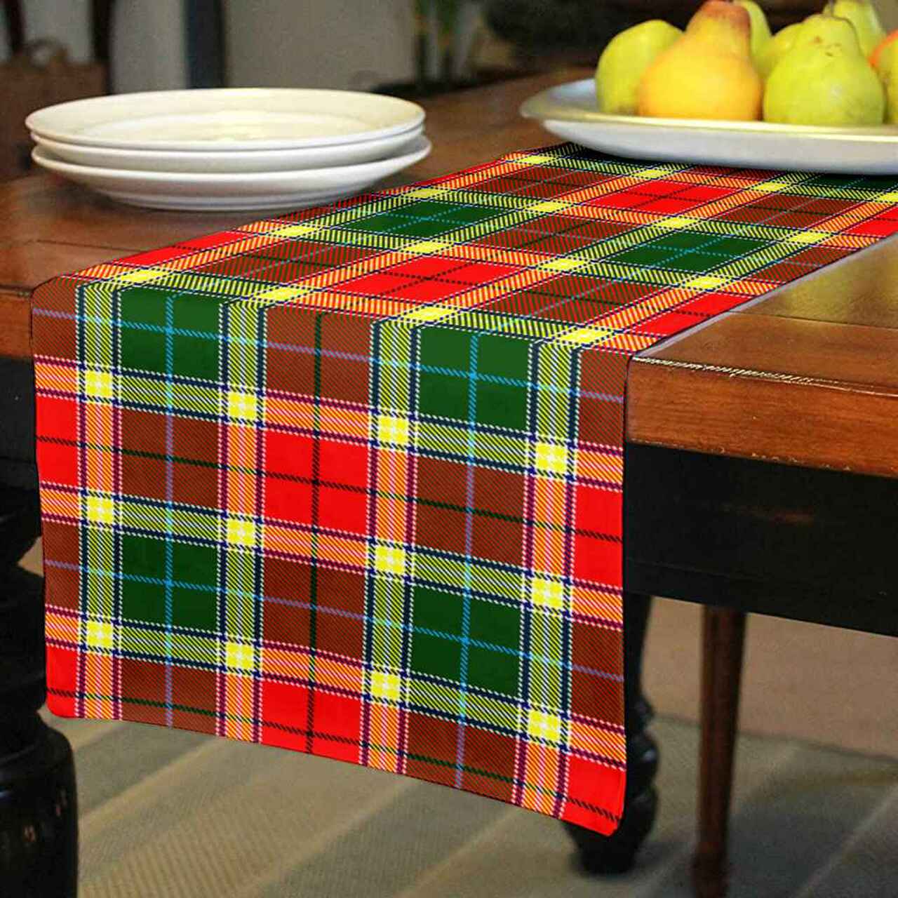 Clan Gibbs Tartan Table Runner Cotton MJ36 Gibbs Tartan Tartan Table Runner   