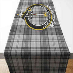 Clan Glendinning Tartan Crest Table Runner Cotton JK50 Glendinning Tartan Tartan Table Runner   