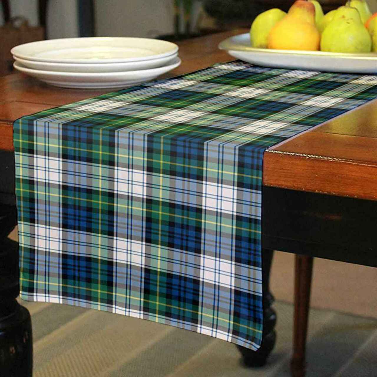 Clan Gordon Dress Ancient Tartan Table Runner Cotton IW85 Gordon Dress Ancient Tartan Tartan Table Runner   