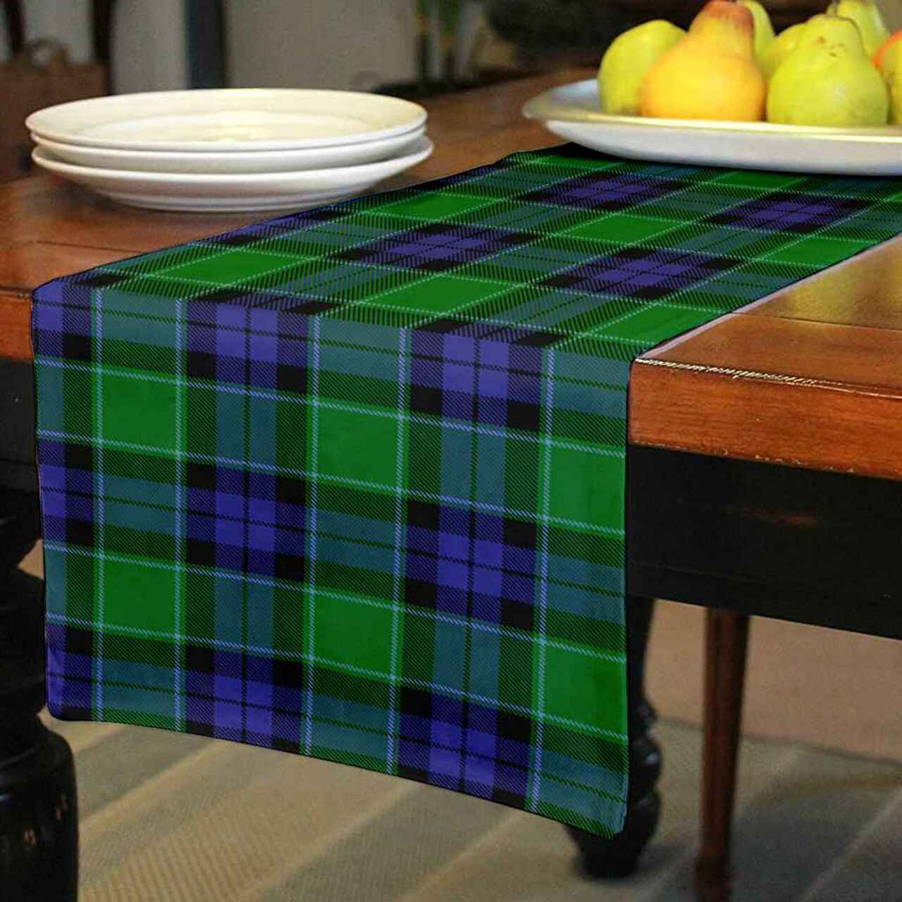 Clan Graham of Menteith Modern Tartan Table Runner Cotton PR99 Graham of Menteith Modern Tartan Tartan Table Runner   