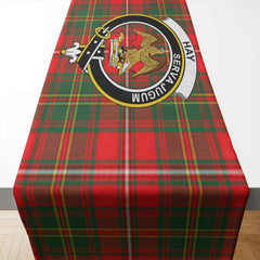 Clan Hay Tartan Crest Table Runner Cotton TP39 Hay Tartan Tartan Table Runner   