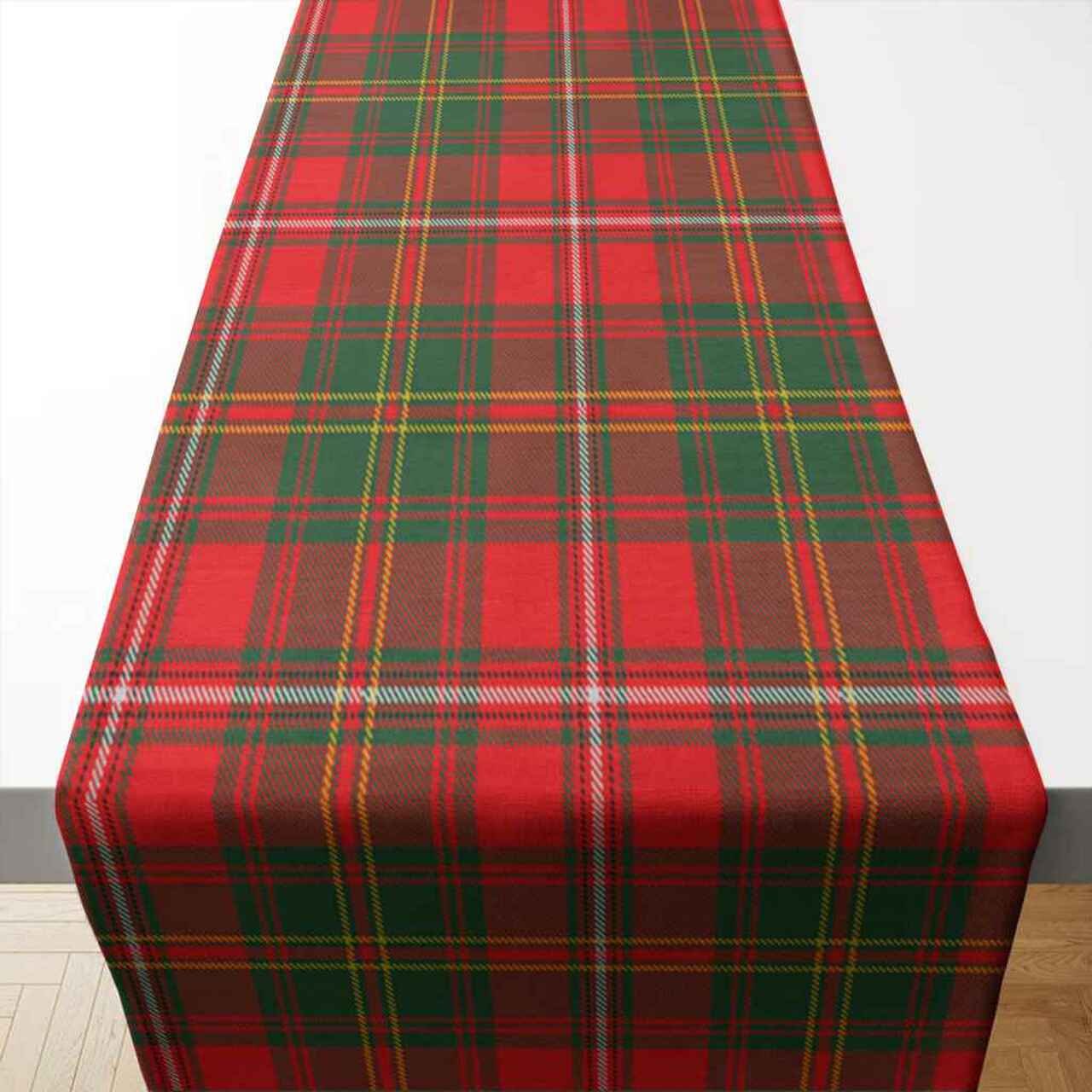Clan Hay Modern Tartan Table Runner Cotton BK15 Hay Modern Tartan Tartan Table Runner   