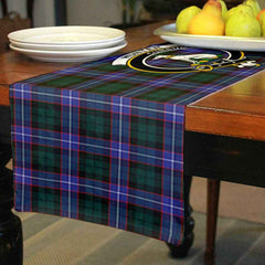 Clan Hunter Tartan Crest Table Runner Cotton XO12 Hunter Tartan Tartan Table Runner   