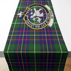 Clan Inglis Tartan Crest Table Runner Cotton OJ46 Inglis Tartan Tartan Table Runner   