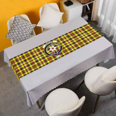 Clan Jardine Tartan Crest Table Runner Cotton