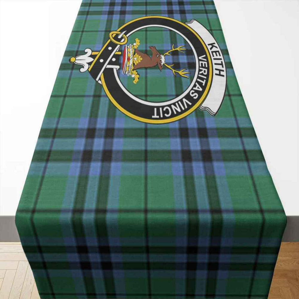 Clan Keith Tartan Crest Table Runner Cotton HN40 Keith Tartan Tartan Table Runner   