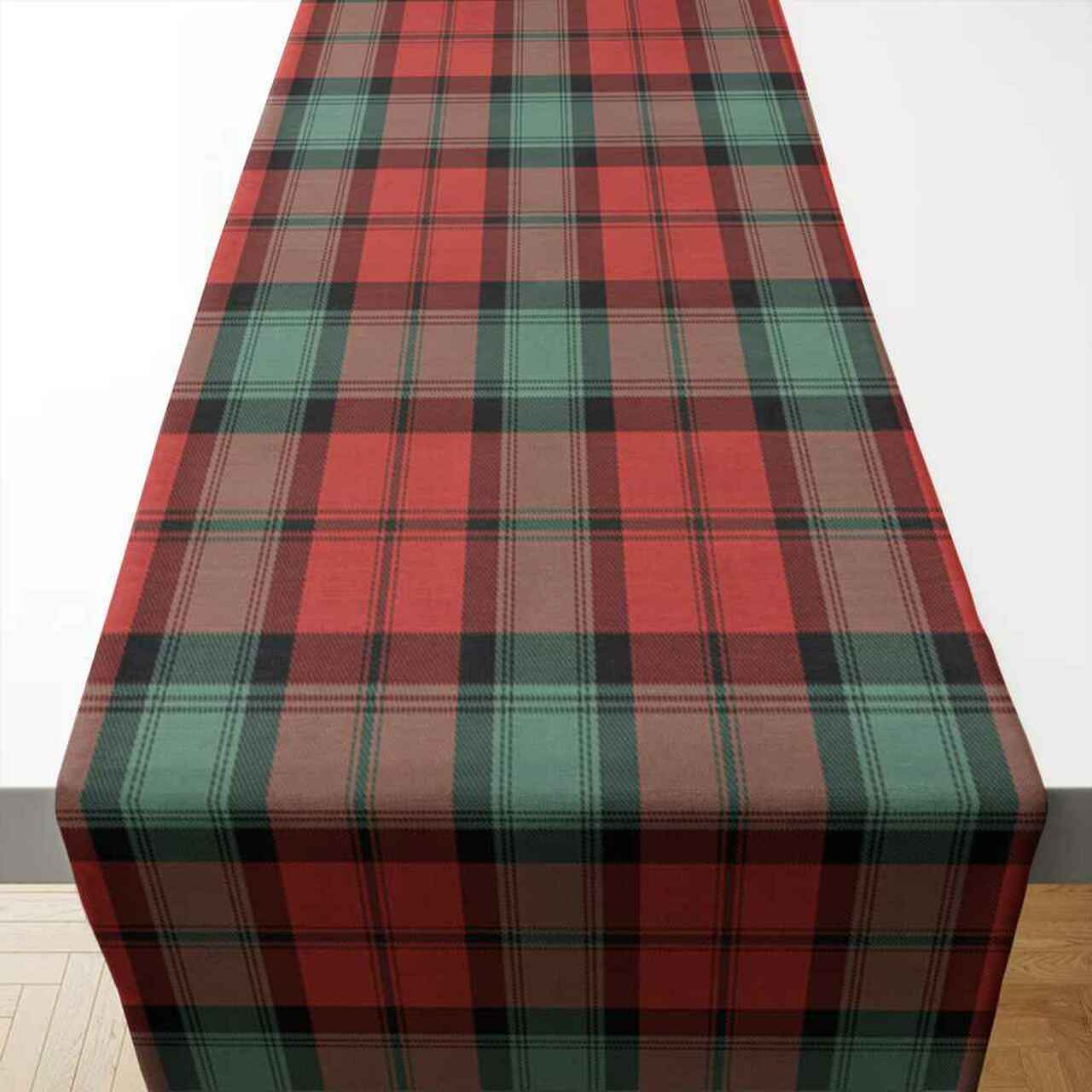 Clan Kerr Ancient Tartan Table Runner Cotton QU43 Kerr Ancient Tartan Tartan Table Runner   